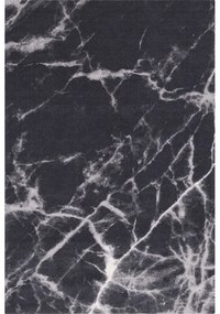 Черен вълнен килим 133x180 cm Mirage - Agnella