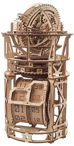 Ugears - 3D дървен механичен пъзел Часовников механизъм с турбийон
