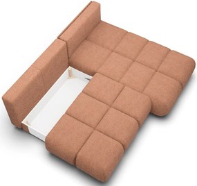 Ъглов Диван Лимо - Оранжев - Десен