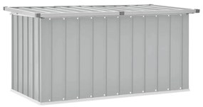 46262 vidaXL Градински сандък за съхранение, сив, 129x67x65 см