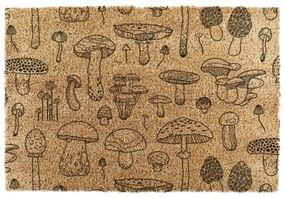 Изтривалка от кокосови влакна 60x90 cm Mushrooms – Artsy Doormats