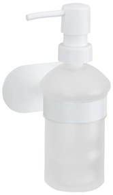 Бял самозалепващ стъклен диспенсер за сапун 200 ml Orea – Wenko