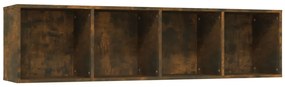 815270 vidaXL Шкаф за книги/ТВ шкаф опушен дъб 143x30x36 см инженерно дърво