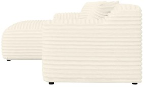 Кремав ъглов диван от рипсено кадифе (ляв ъгъл) Martin – Ropez