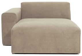 Бежов велурен модул на дивана (ляв ъгъл) Sting - Scandic