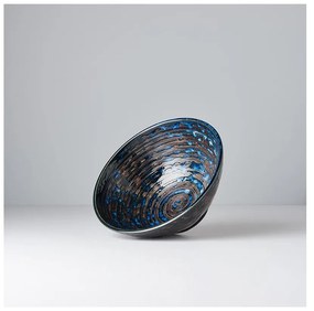 Тъмносиня керамична купа, ø 20 cm Copper Swirl - MIJ