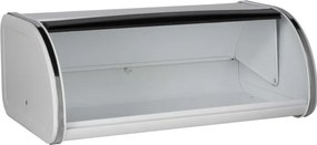 Кутия за хляб Brabantia Roll Top 1003250, 16 л, 44.5х26 см, Лека и здрава конструкция, Бял/Инокс