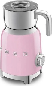 Уред за разпенване на мляко Smeg MFF11PKEU, 500 W, 600 мл, 8 програми, Подвижна кана, Автоматично изключване, Розов