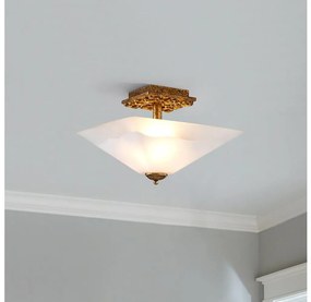 Flambeau STAR-F-S-DG - Мeден плафон STAR 2xE27/40W/230V