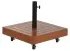 Base pour parapluie DKD Home Decor Естествен Черен Метал Гранит Бетон (48 x 48 x 39 cm)