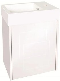 Конзолен PVC шкаф ICP 4530 NEW, Inter Ceramic, с умивалник, 41.5x24.7x50см