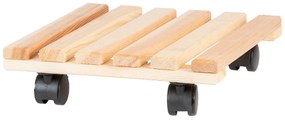 Дървена подвижна стойка за саксии (височина 8 cm) Indoor &amp; Outdoor – Esschert Design