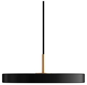 Черно LED висящо осветително тяло с метален абажур ø 31 cm Asteria Mini – UMAGE