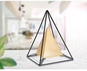 Метална статуетка в златна декорация Пирамида - Mauro Ferretti