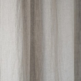 Бежова ленена завеса с тунел Night Time, 250 x 140 cm - Linen Tales