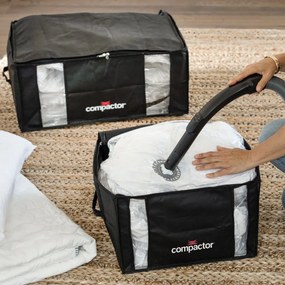 Черна кутия за съхранение на дрехи XXL 3D Medium, 125 л Black Edition - Compactor
