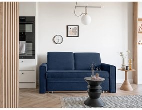 Тъмносин разтегателен диван 168 cm Lucky Lucy - Miuform