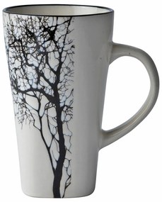 Бяла керамична чаша , 400 ml Winter Tree - Villa Collection