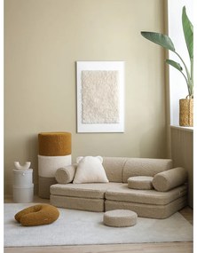 Светлокафяв детски диван от букле 132 cm Settee – Wigiwama