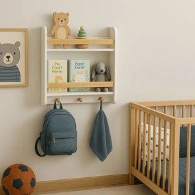 GINGER HOME Органайзер/етажерка за стена WHITE