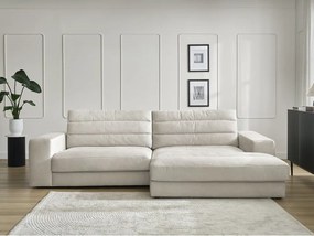 Бежов кадифен ъглов диван (десен ъгъл) Sierra – Bobochic Paris