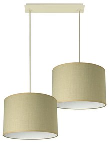 Пендел ЛИОН, крем, абажури Сами Екрю, 2xE27