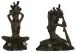 Декоративна фигурка Home ESPRIT Кафяв Yoga Индианец 13 x 6 x 16 cm (2 броя)