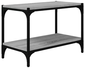 819320 vidaXL ТB шкаф, сив сонома, 60x33x41 см, инженерно дърво и стомана