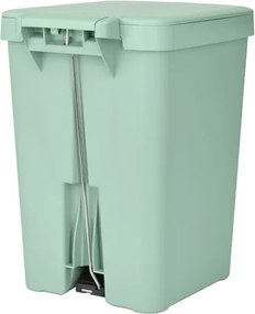 Кош за боклук с педал Brabantia StepUp 1008484, 25 л, Екологични материали, Голям отвор, Светлозелен