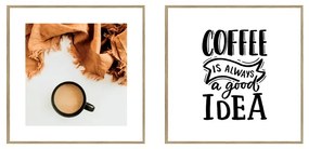 Картини в комплект 2 бр. 20x20 cm Coffee – knor