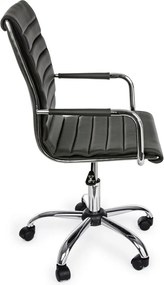 Тъмносив офис стол от имитация на кожа Perth – Yes Everyday