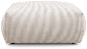 Кремава табуретка от рипсено кадифе Voltaire – Bobochic Paris