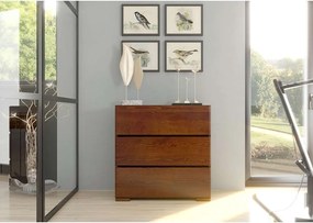 Кафяв скрин от букова дървесина , 80 x 81 cm Sandemo - Skandica