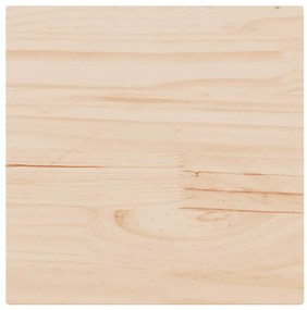 847424 vidaXL Плот за маса, 50x50x2,5 см, квадратен, бор масив