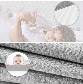 Защитна преграда за легло – налична в различни размери Šírka: 200 cm | Výška: 61 cm