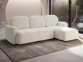 Ъглов диван Nabu-Екрю-Десен
