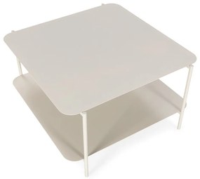 Кремава метална масичка за кафе 70x73 cm Beatrix – MOME