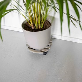 Дървена подвижна стойка за саксии ø 29 cm (височина 8 cm) Indoor – Esschert Design