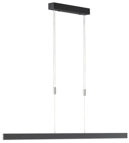 Черно LED затъмняващо се висящо осветително тяло Straight – Fischer & Honsel