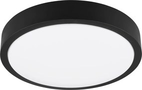 Черно LED осветително тяло за таван ø 40 cm Iseo - Trio