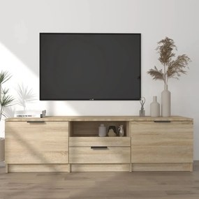 811451 vidaXL ТВ шкаф, дъб сонома, 140x35x40 см, инженерно дърво