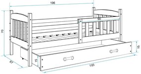 Легло Dorian II-White-190 x 80