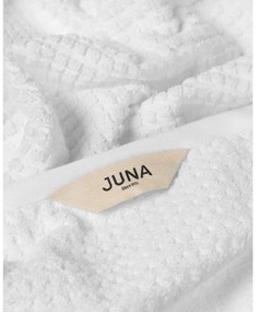 Бяла кърпа от органичен памук от тери 50x100 cm Check – JUNA