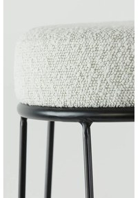 Бял тапициран бар стол (височина на седалката 73 cm) Alice – Light &amp; Living