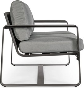 Сив алуминиев градински диван Merrigan – Bizzotto
