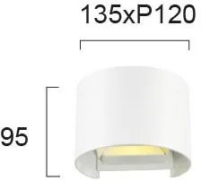 Аплика Viokef Greg Round-бял