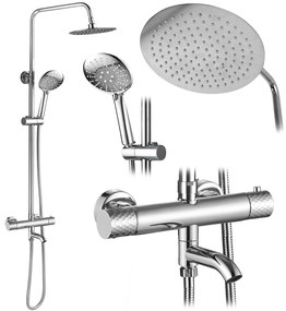 Душ система с Термостат Rea Lungo Diamond chrome