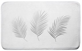 Бяло-сребрист килим за баня 45x75 cm Orbella – douceur d'intérieur