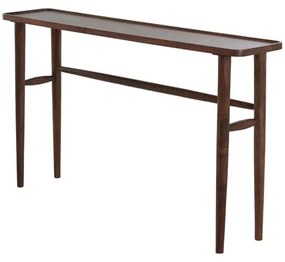 Кафява конзолна маса от масивна акация 30x140 cm Qiano – Light &amp; Living
