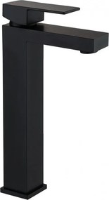 Mexen Cube висок смесител за мивка, черен - 72910-70